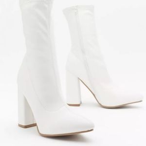 Ridin' High Faux Leather Sock Boots